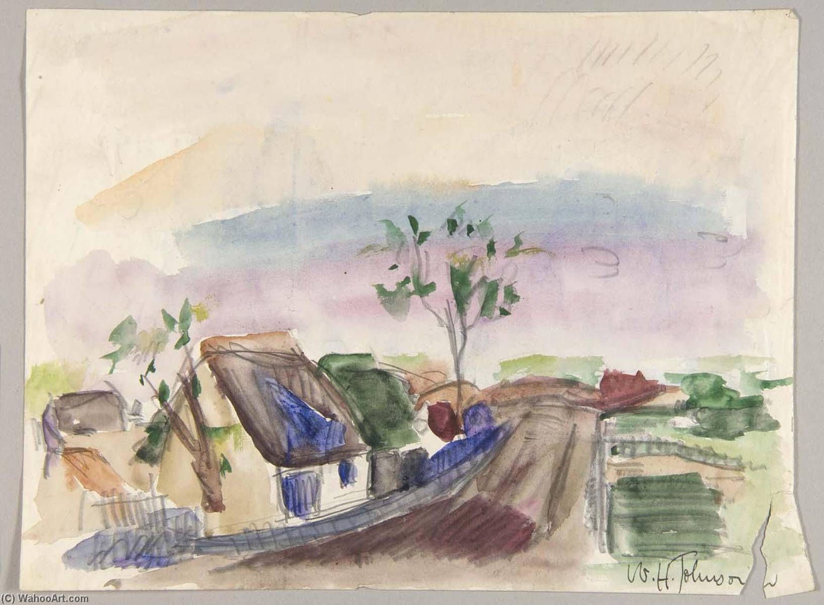 Old Danish Street — William H. Johnson