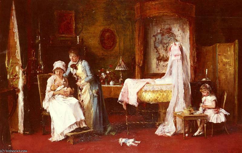 Maternal Happiness — Mihály Munkácsy