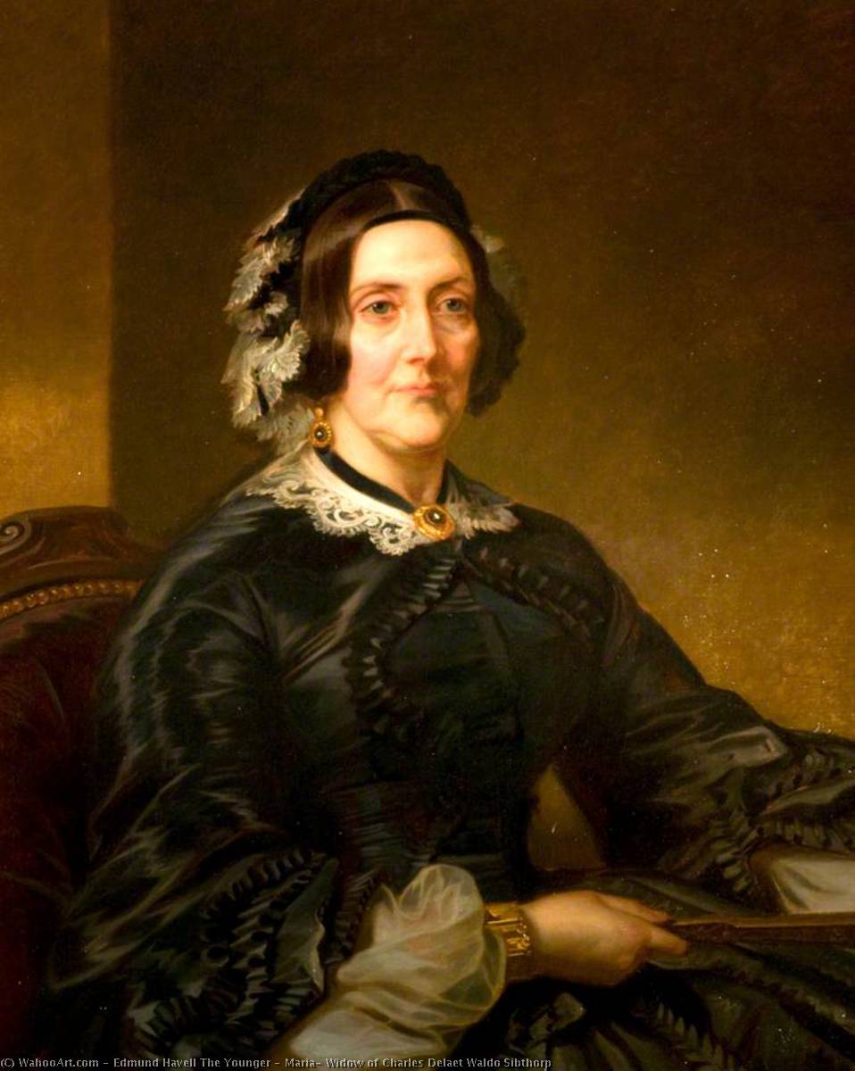 Maria, Widow Of Charles Delaet Waldo Sibthorp — Edmund Havell The Younger