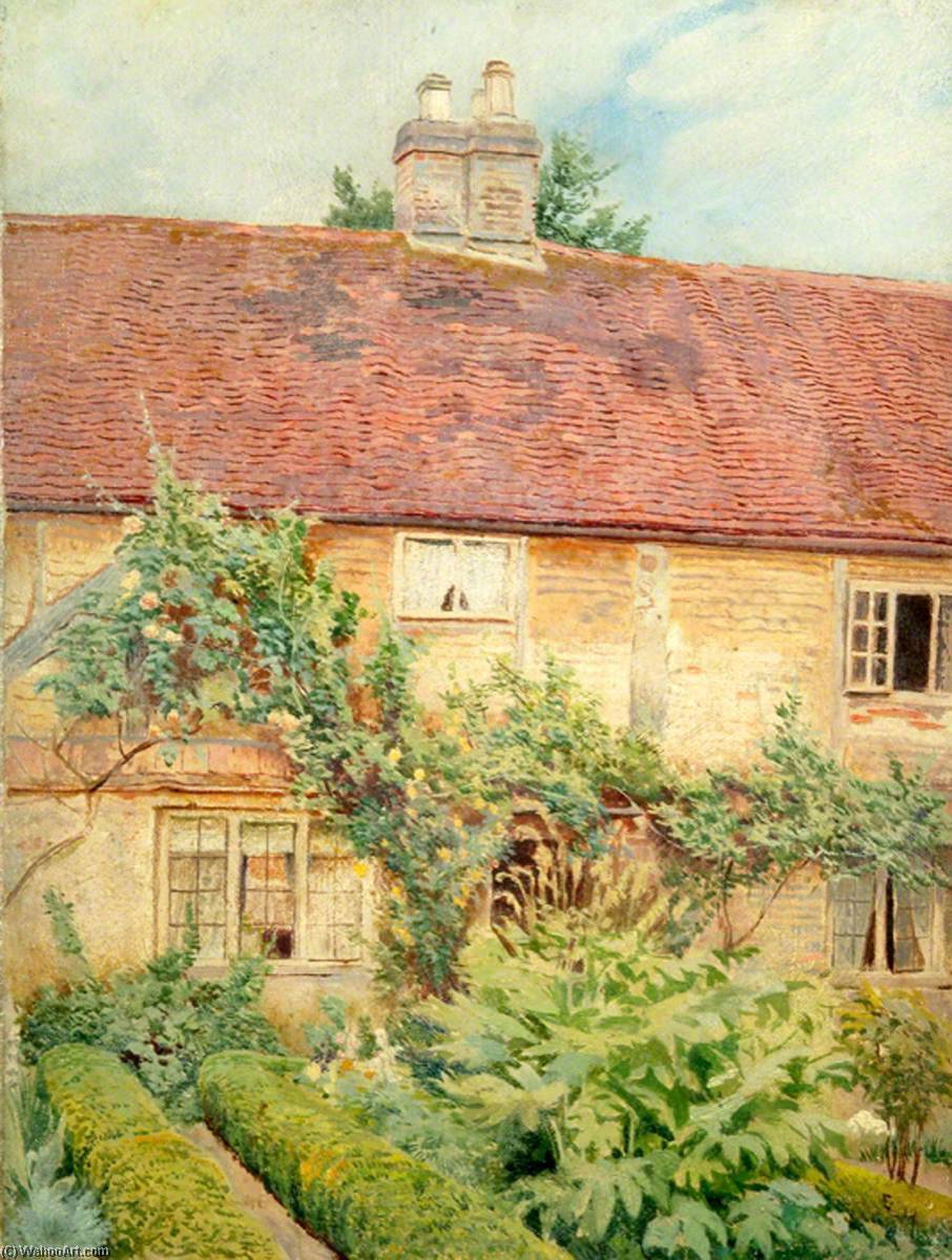Exterior View Of Unidentified Cottage Near Bletchingley, Surrey — Ernest C. Kristi