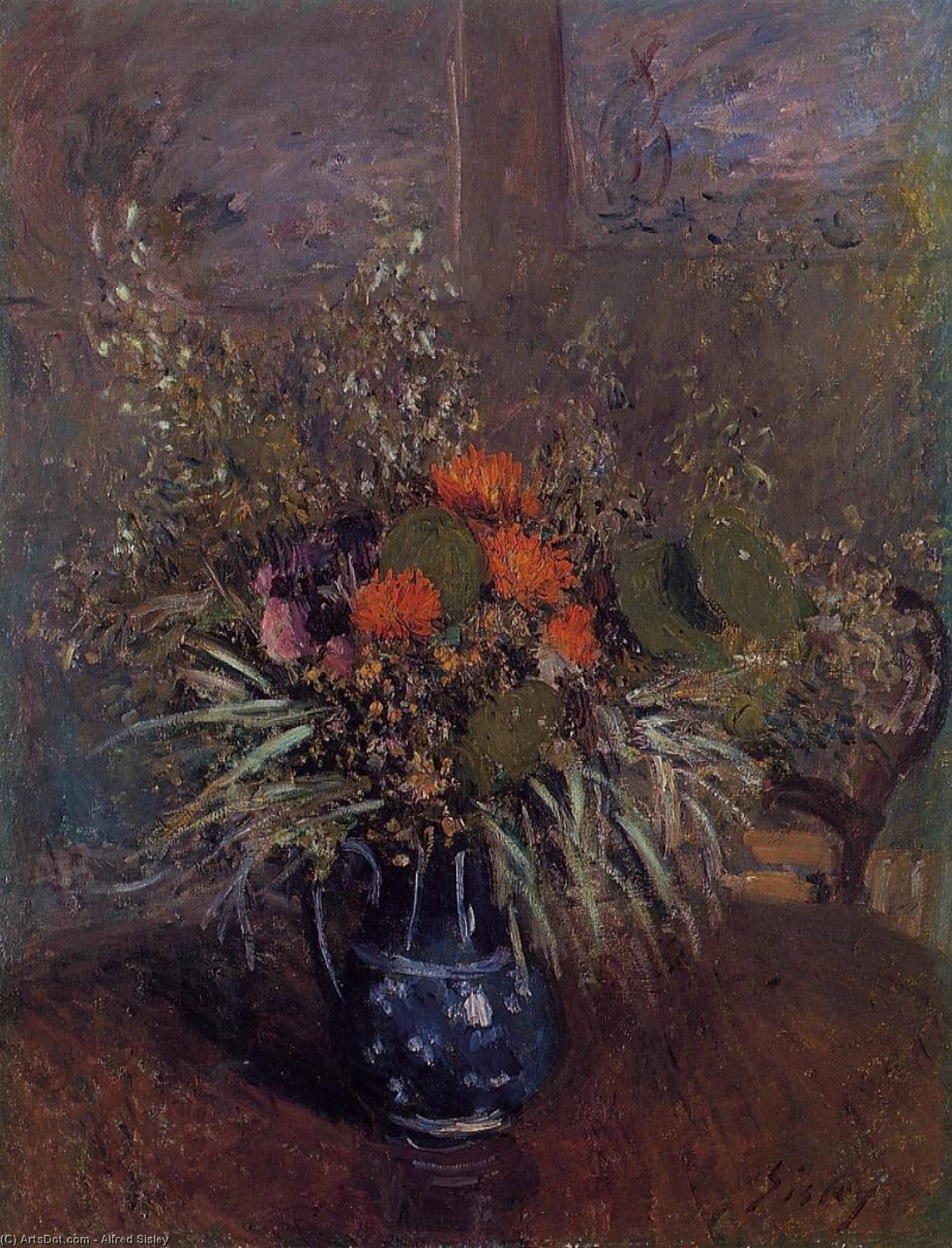 Bouquet Of Flowers — Alfred Sisley