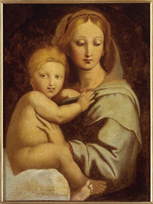 Virgin And Child With Candelabra — Jean-auguste-dominique Ingres