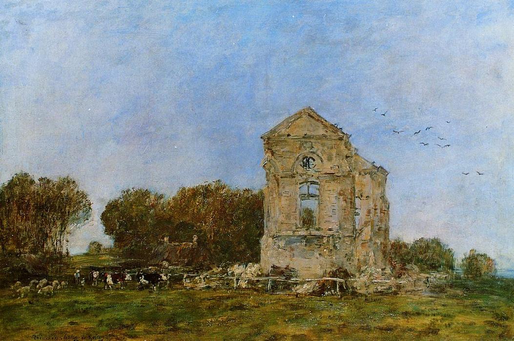 Deauville, Ruins Of The Chateau De Lassay — Eugène Louis Boudin