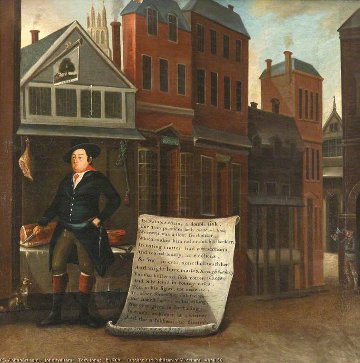 Tom Jones (b.1760), Butcher And Publican Of Wrexham, Aged 36 — John Walters