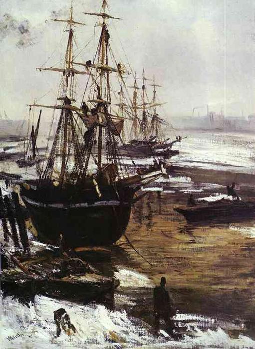 The Thames In Ice — James Abbott Mcneill Whistler