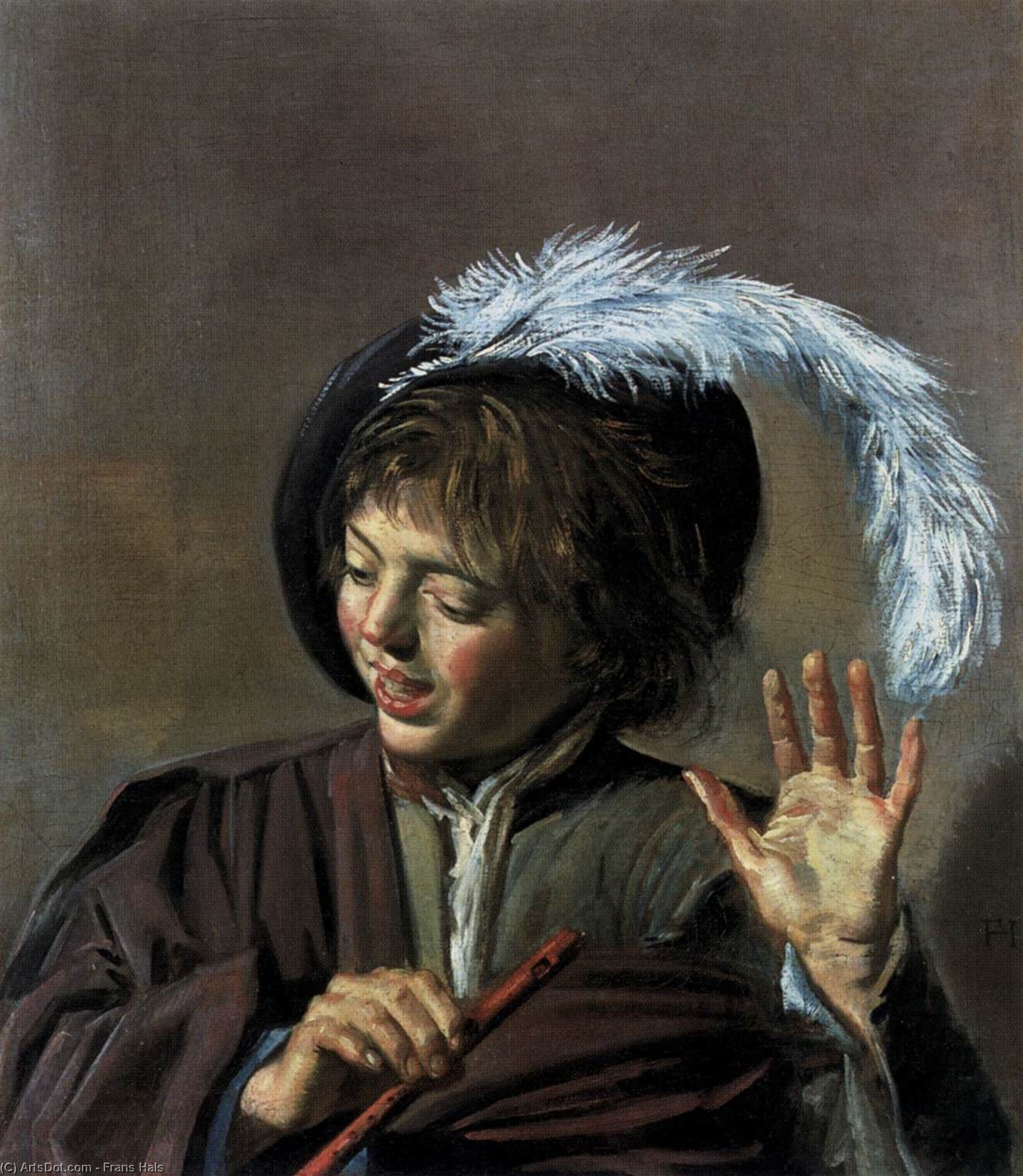 Singing Boy With A Flute — Frans Hals I