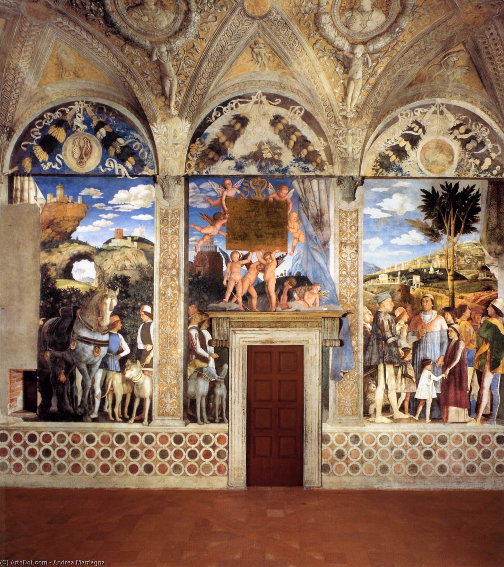 View Of The North Wall — Andrea Mantegna