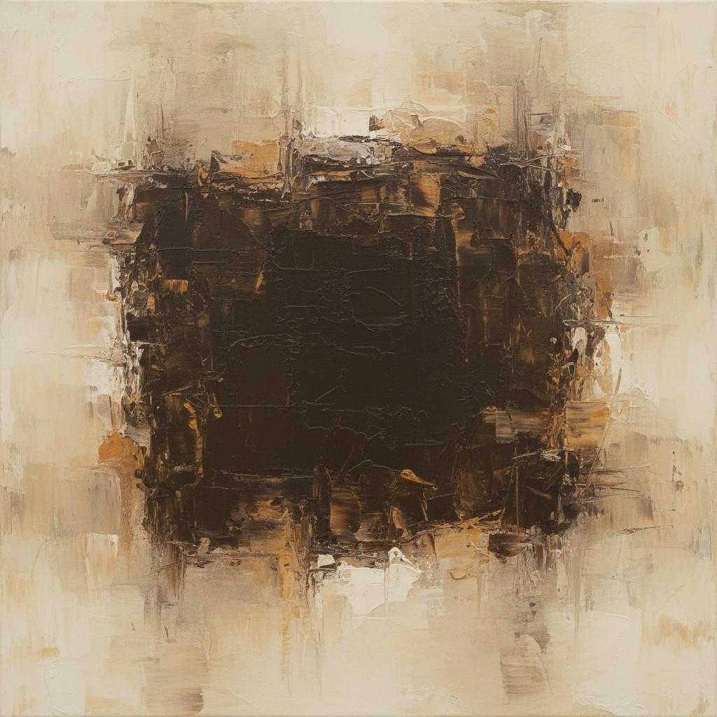 Monolithic Shadows In Umber: A Singular Study Of Eroding Earth And Heavy Impasto — Laurent Roche