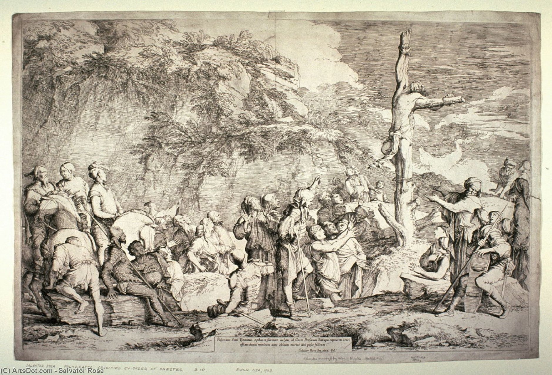 The Crucifixion Of Polycrates — Salvator Rosa