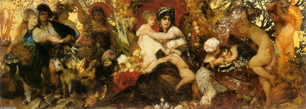 Abundantia - The Gifts Of The Earth — Hans Makart