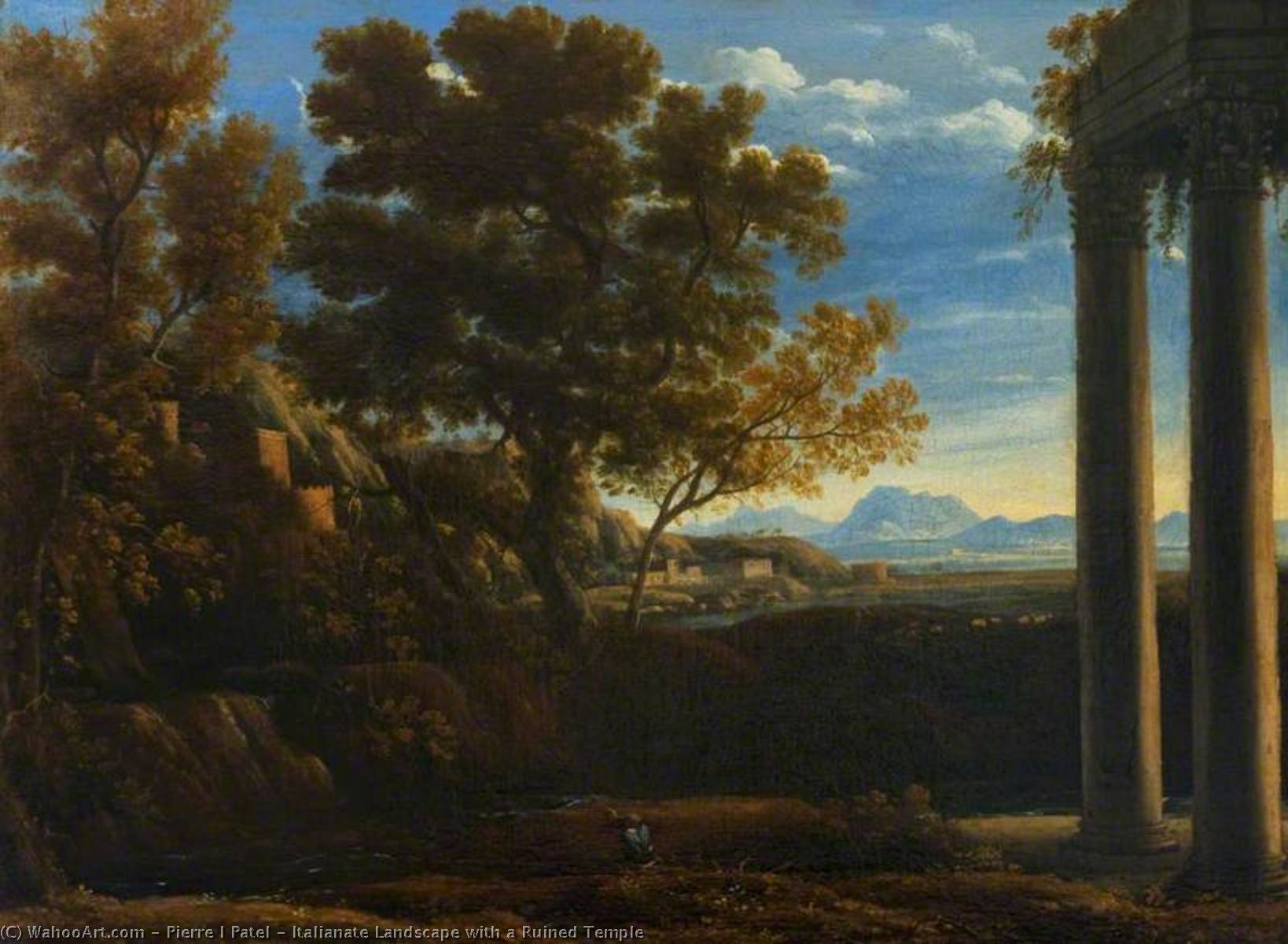 Italianate Landscape With A Ruined Temple — Patel Pierre (patel Le Père)