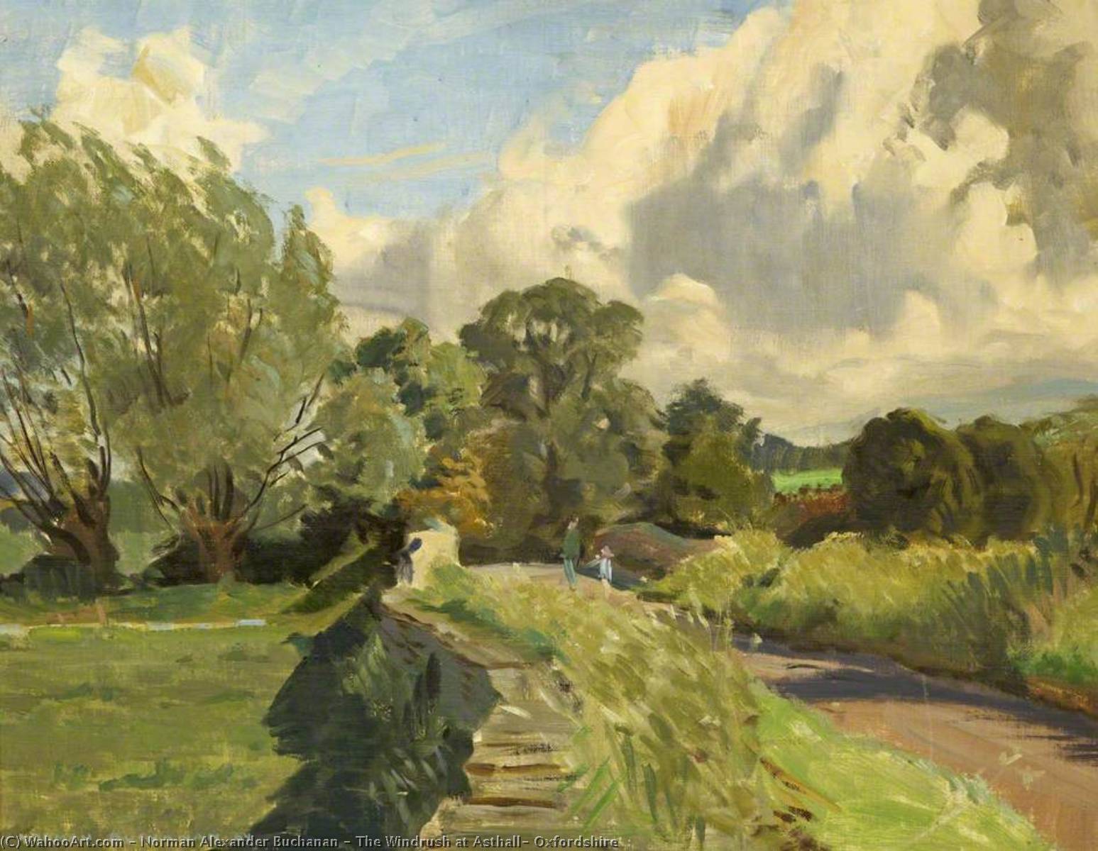 The Windrush At Asthall, Oxfordshire — Norman Alexander Buchanan