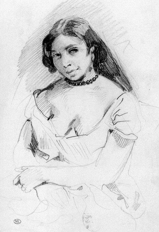 Aspasia — Eugène Delacroix