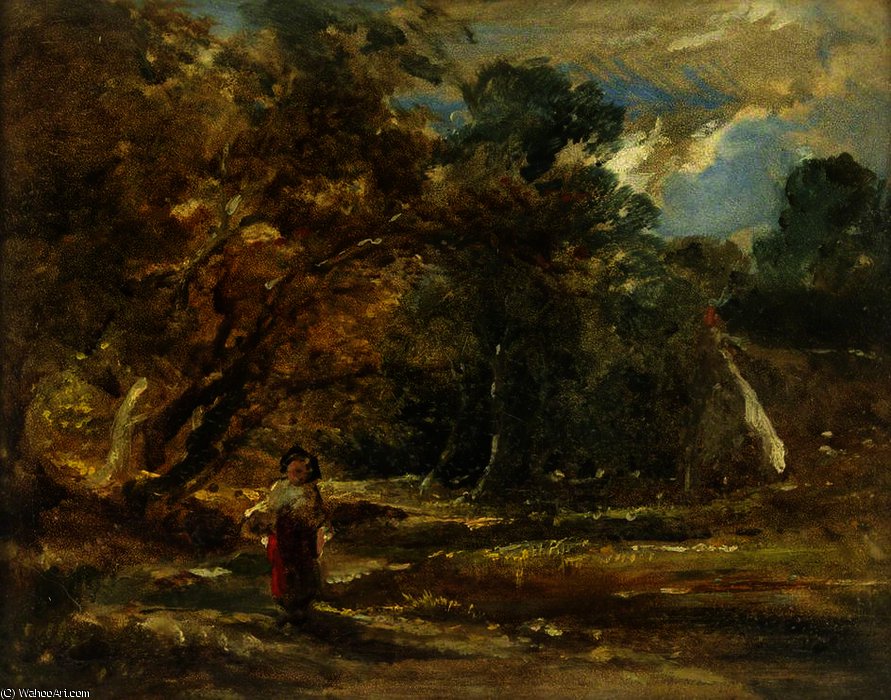 Landscape With Girl — Уильям Джеймс Мюллер