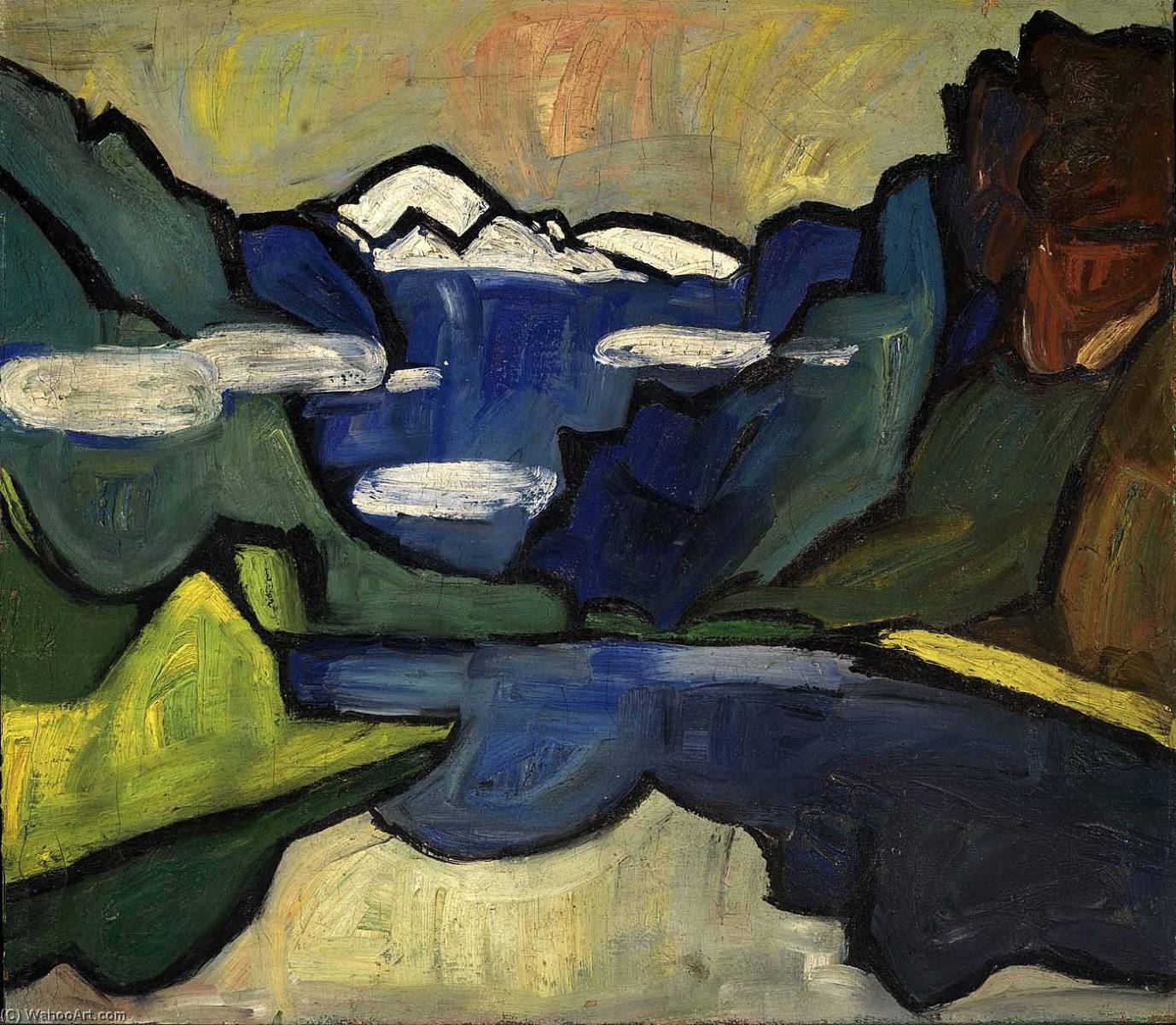 Mountains And Sea, Hardanger Fjord, Norway — William H. Johnson
