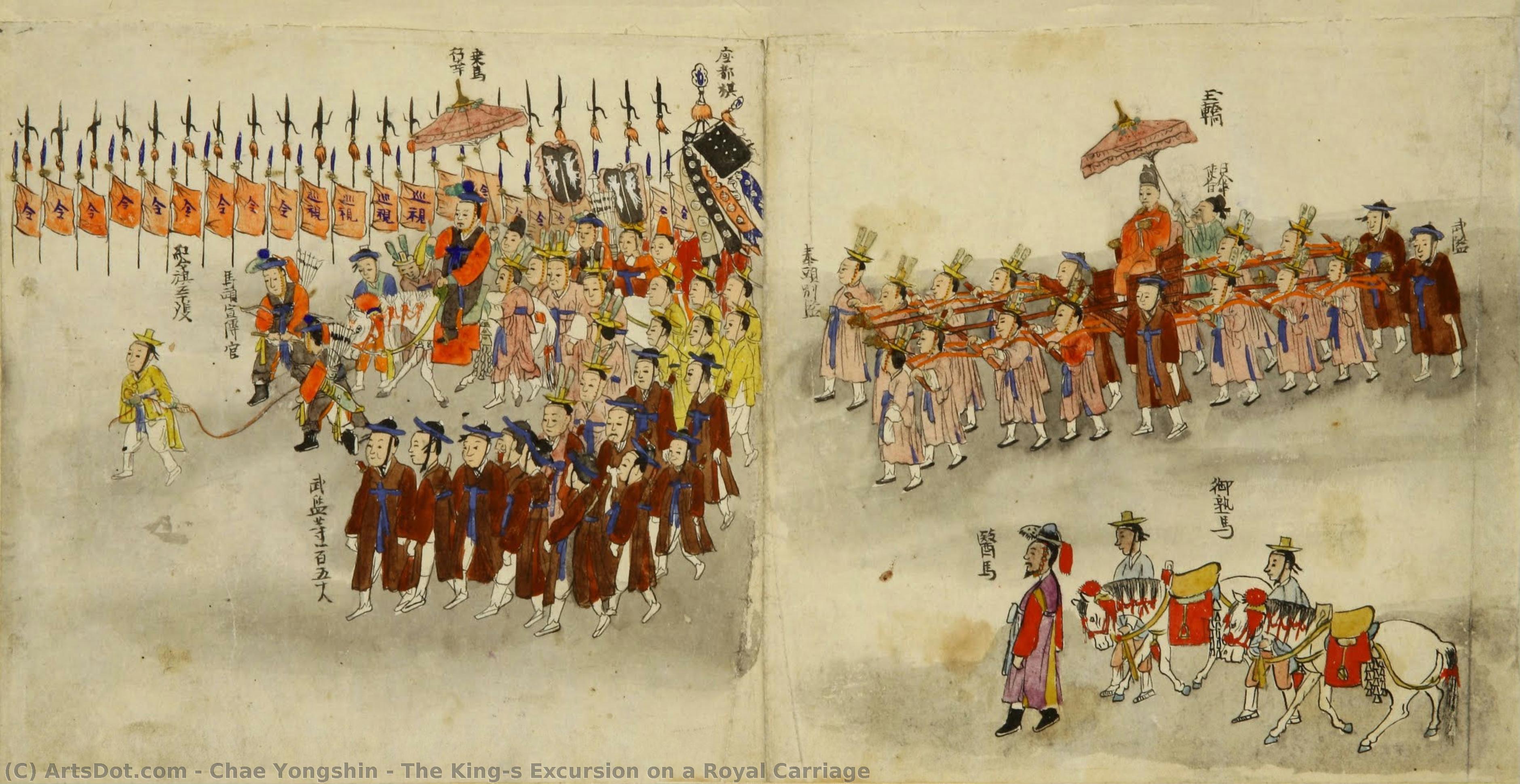 The King’s Excursion On A Royal Carriage — Chae Yongshin