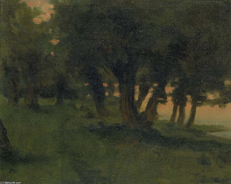 On The Banks Of The Rhine, Near St. Germain At Mont D'or — James Carroll Beckwith