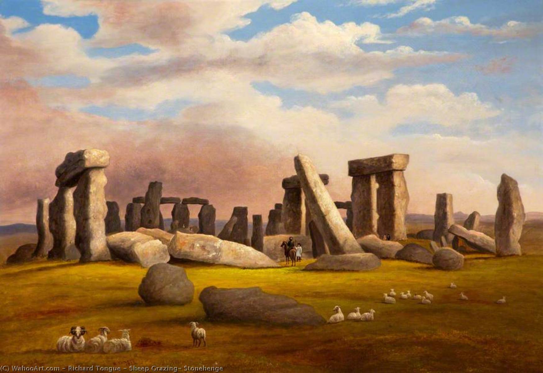 Sheep Grazing, Stonehenge — Richard Tongue