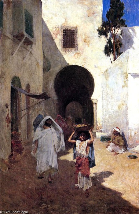 Street Scene Tangiers — Willard Leroy Metcalf