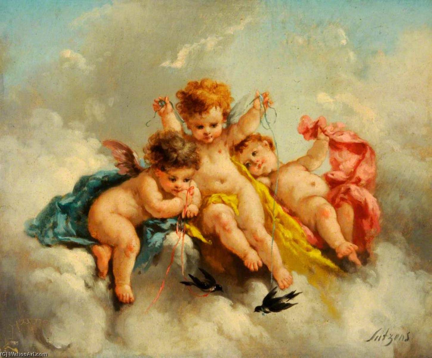 Cupid And Birds — Charles Augustus Henry Lutyens