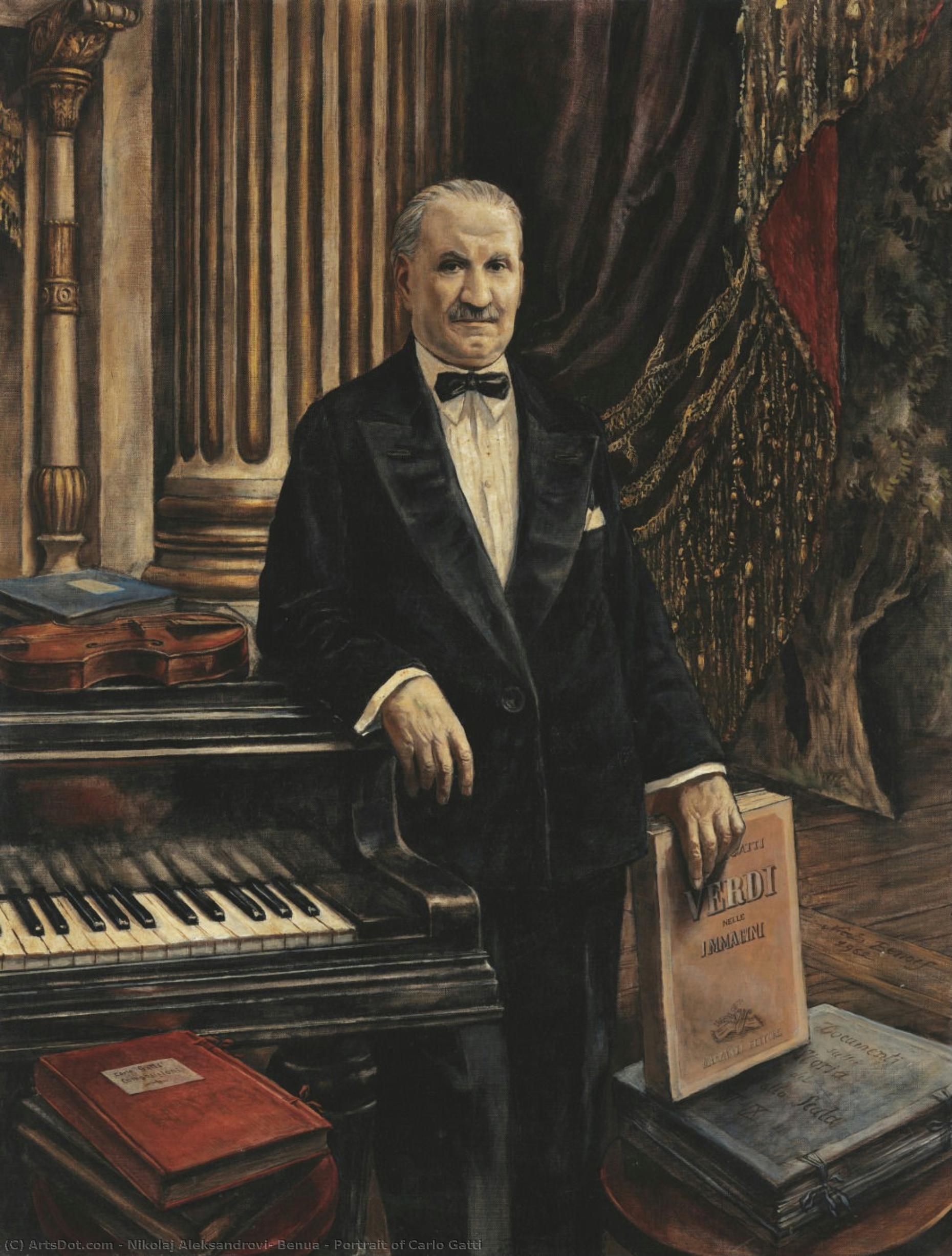 Portrait Of Carlo Gatti — Nikolaj Aleksandrovič Benua