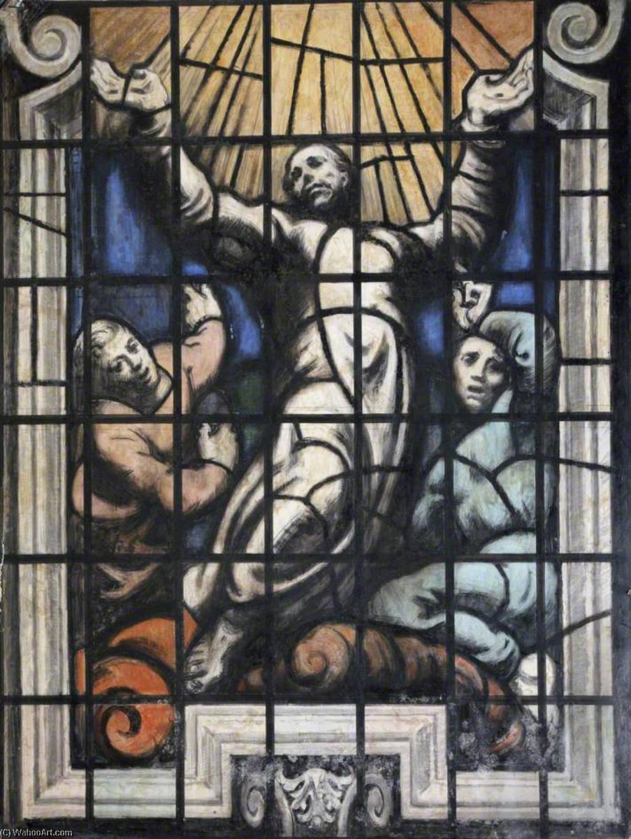 Ascension Of Christ (cartoon For The New Shrine Of The Order Of The British Empire In St Paul's Cathedral) — Brian Dick Lauder Thomas