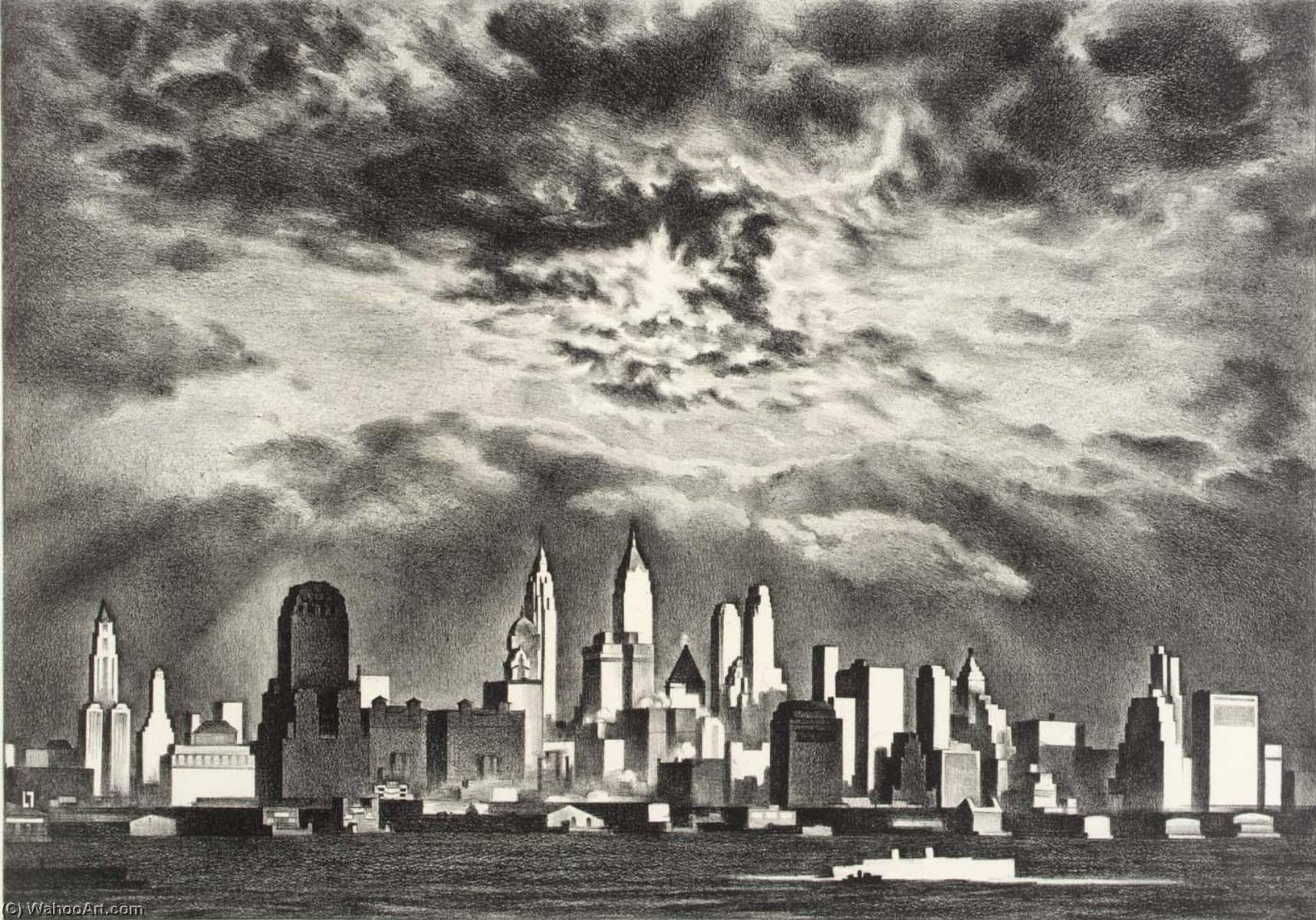 Storm Clouds Above Manhattan — Louis Lozowick