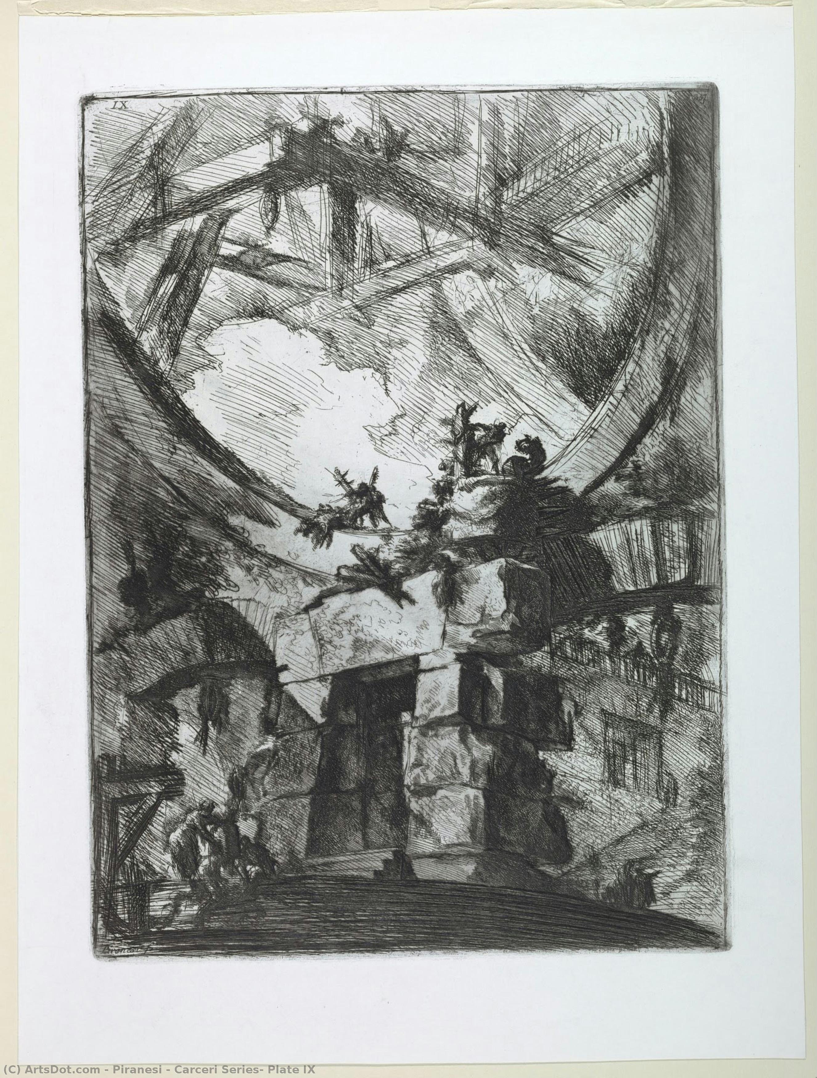 Carceri Series, Plate Ix — Giovanni Battista Piranesi