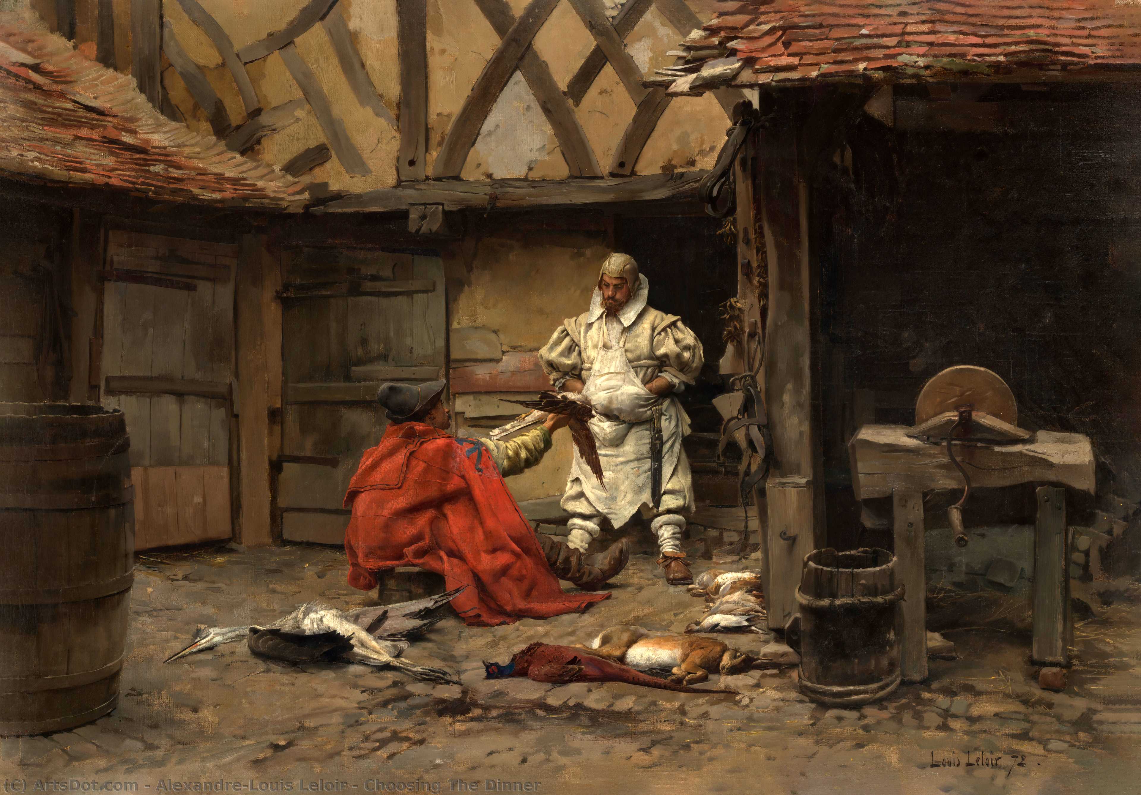 Choosing The Dinner — Alexandre-louis Leloir