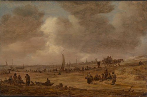 A Beach With Fishing Boats — Jan Josephszoon Van Goyen