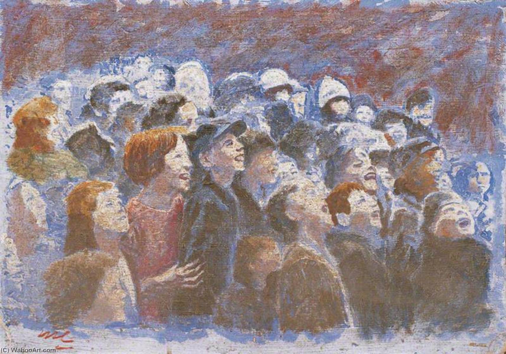 Children Laughing Watching Punch And Judy On A London Street — Winston Spencer Churchill