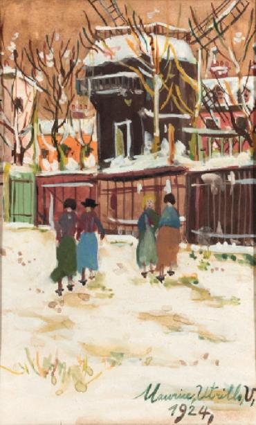 Le Moulin De La Galette In The Snow 1 — Maurice Utrillo
