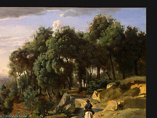A View Near Volterra, Detalj 1, Ng Washington — Jean-baptiste-camille Corot
