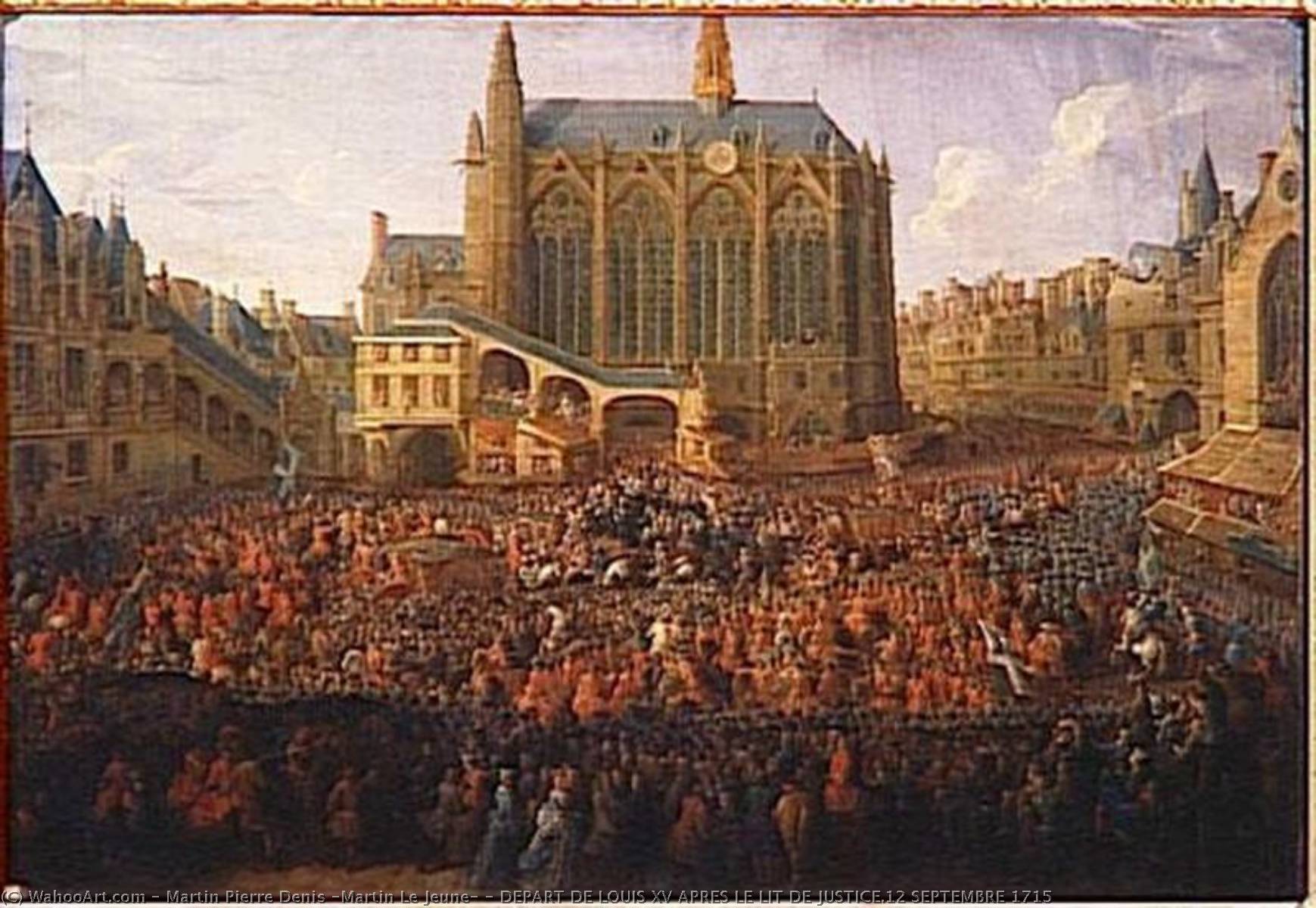 Depart De Louis Xv Apres Le Lit De Justice.12 Septembre 1715 — Martin Pierre Denis (martin Le Jeune)