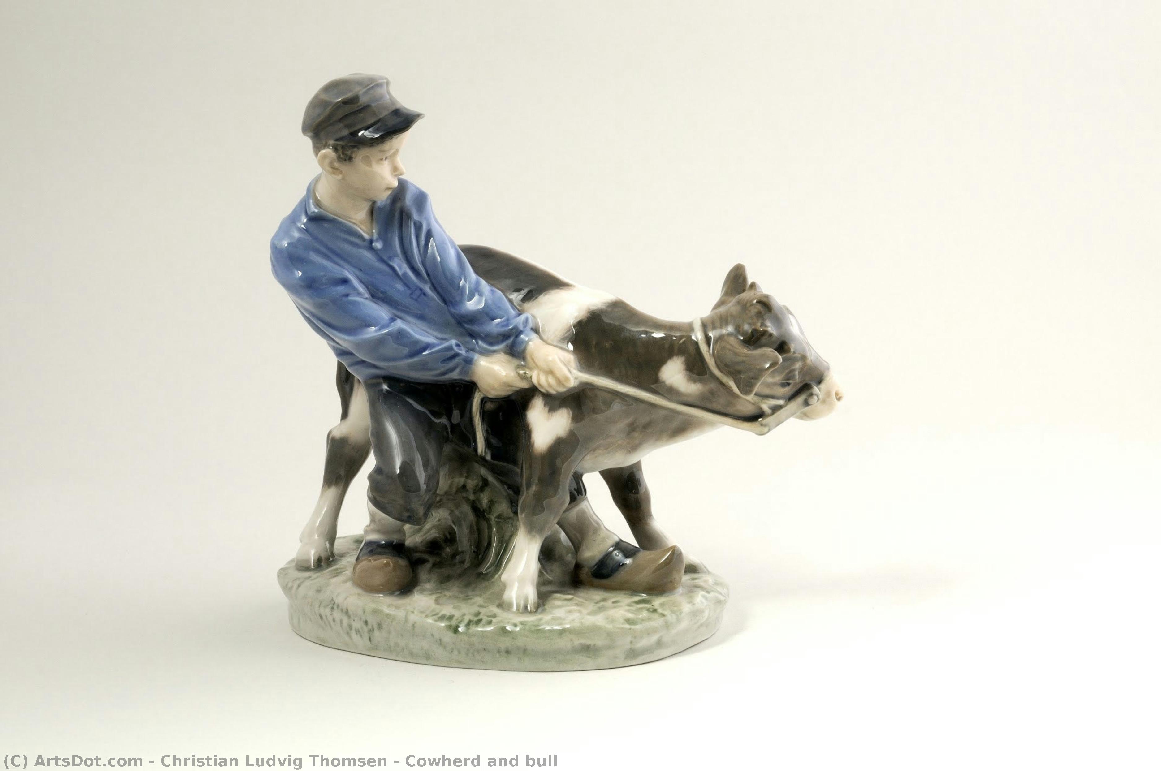 Cowherd And Bull — Christian Ludvig Thomsen