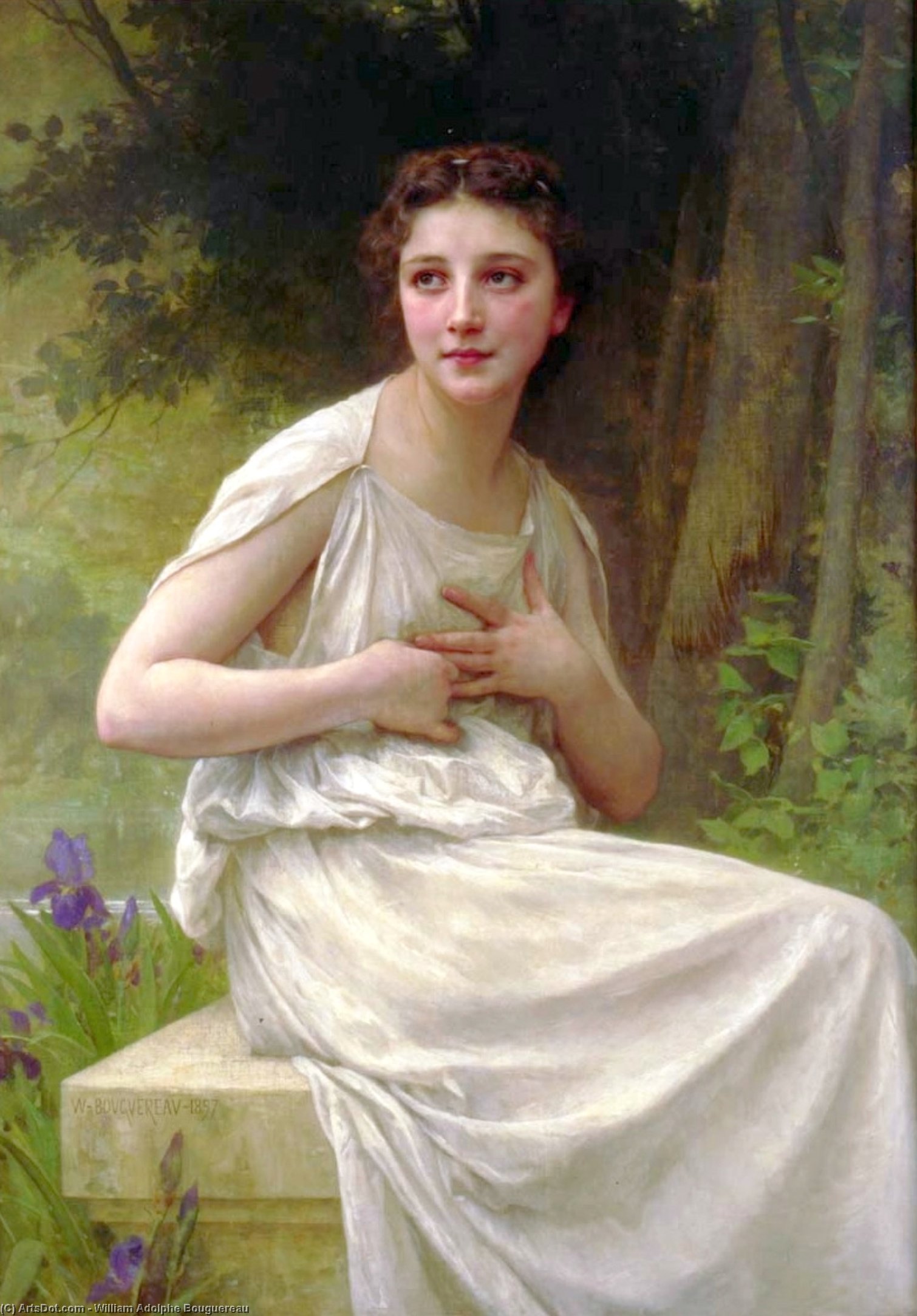 Reflexion — William-adolphe Bouguereau
