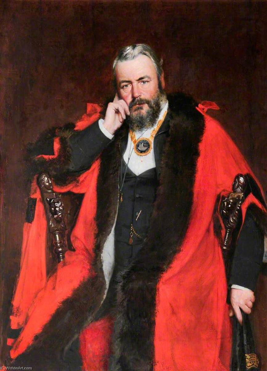 Alderman Alfred Dyson, Mayor Of Flint (1885–1886 1889) — Thomas Leonard Hughes