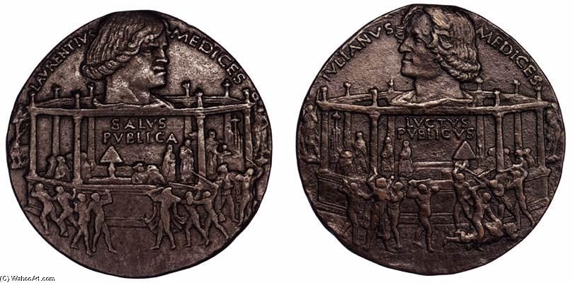 Medal Of The Pazzi Cospiracy, Obverse: Lorenzo, Reverse: Giuliano — Bertoldo Di Giovanni
