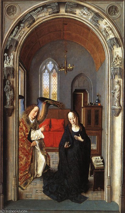 Triptych Of The Virgin (detail) — Dieric Bouts