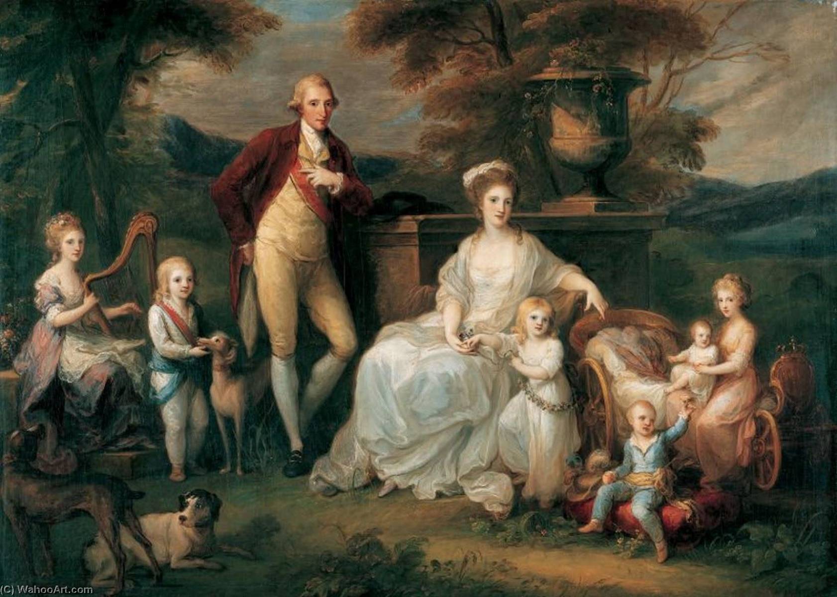 Ferdinand Iv, King Of Naples And Both Sicily, And His Family — Angelica Kauffmann (maria Anna Angelika)