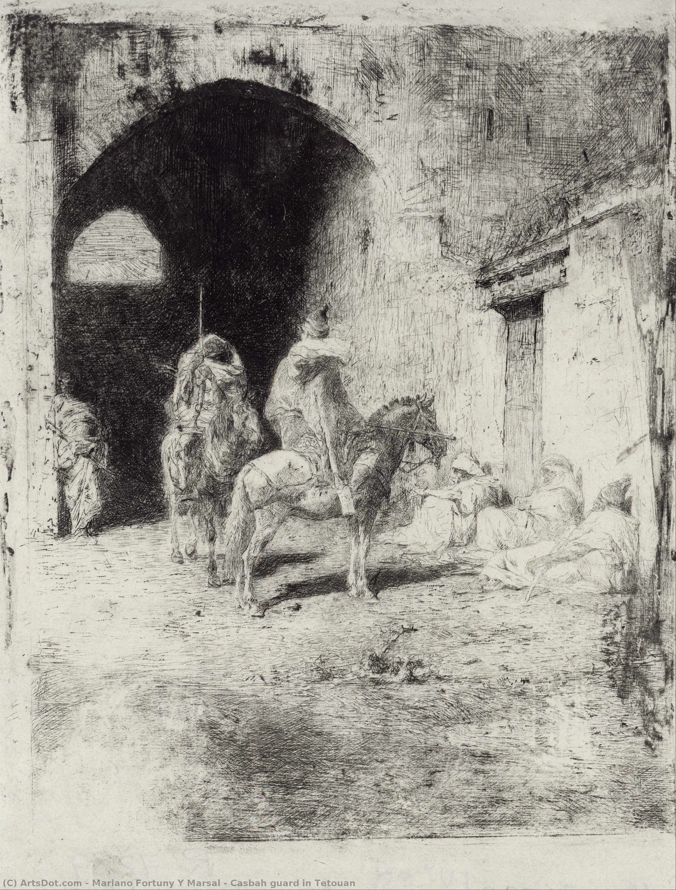 Casbah Guard In Tetouan — Mariano Fortuny Y Marsal