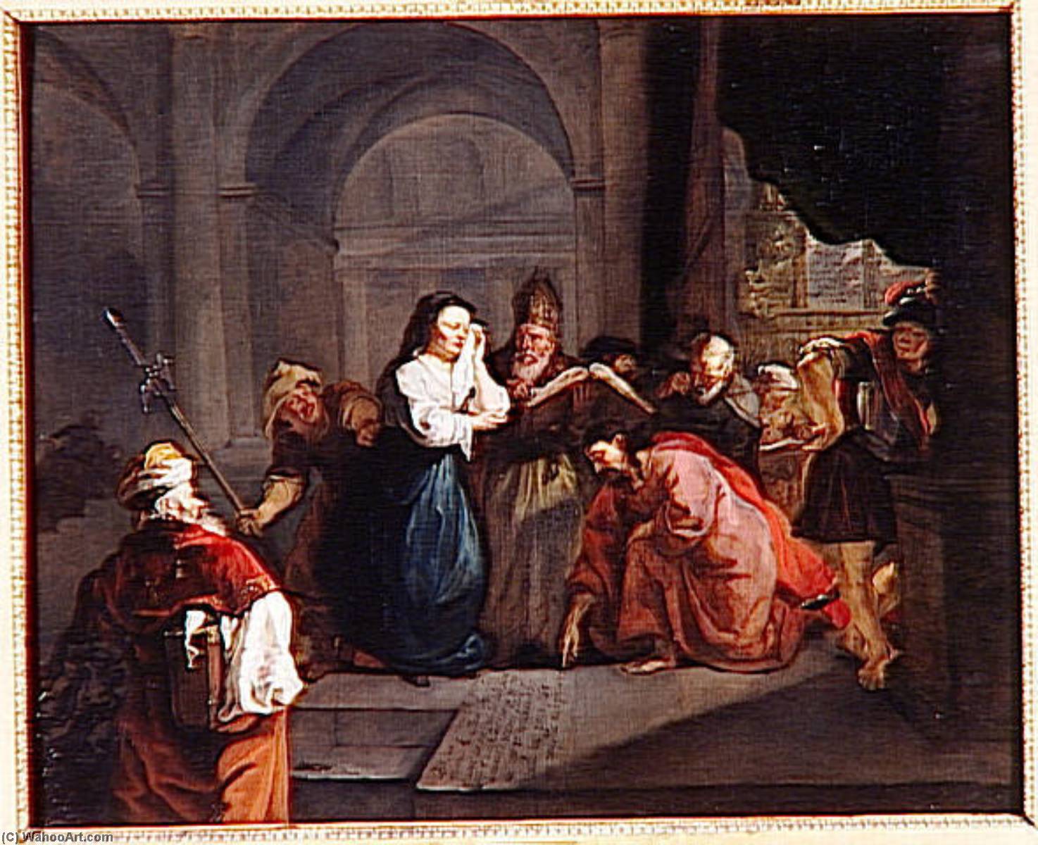 Le Christ Et La Femme Adultere — Gabriel Metsu