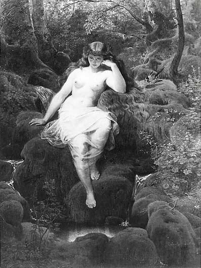 Nude, (painting) — Emanuel Gottlieb Leutze