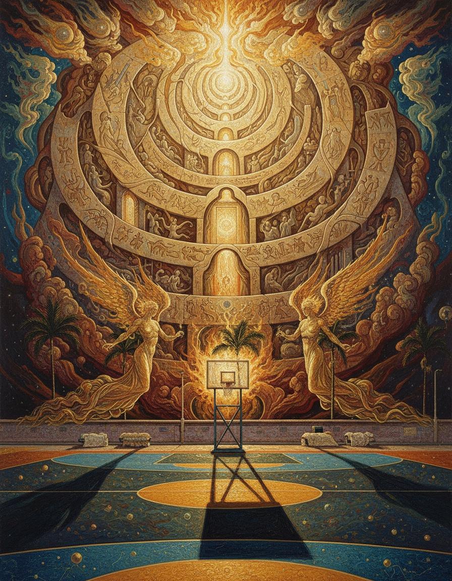 The Zenith Of Mundane Grace: A Celestial Vigil In Gilded Symmetry — Jacques Villedieu