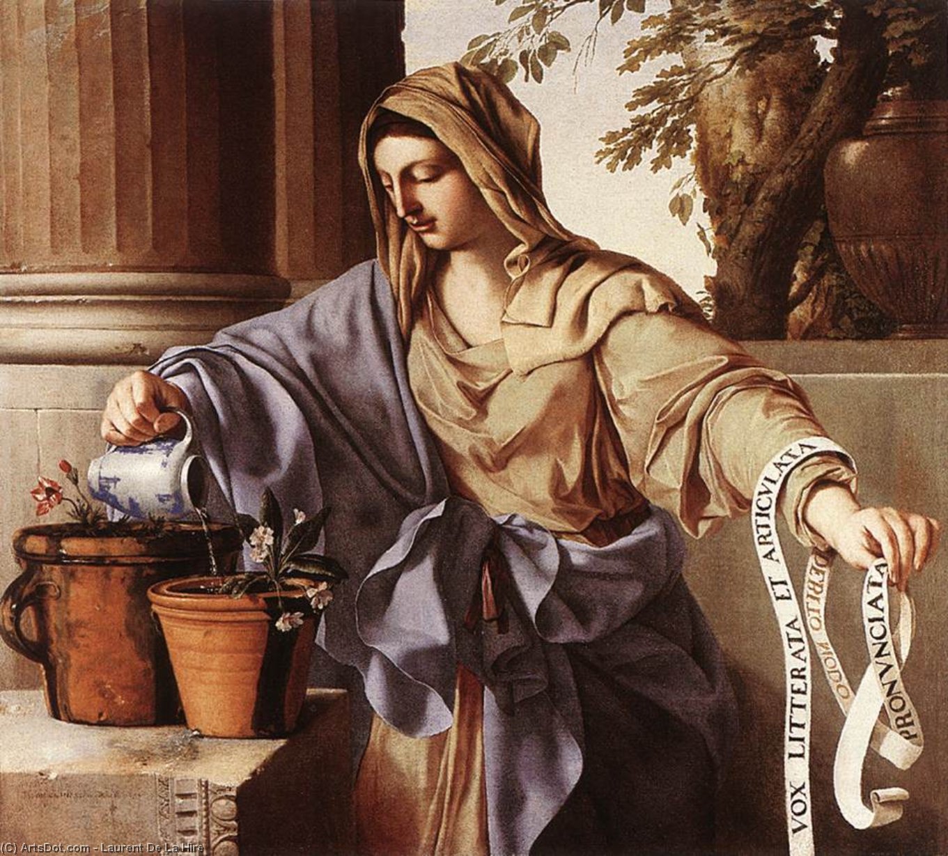 Allegorical Figure Of Grammar — Laurent De La Hyre