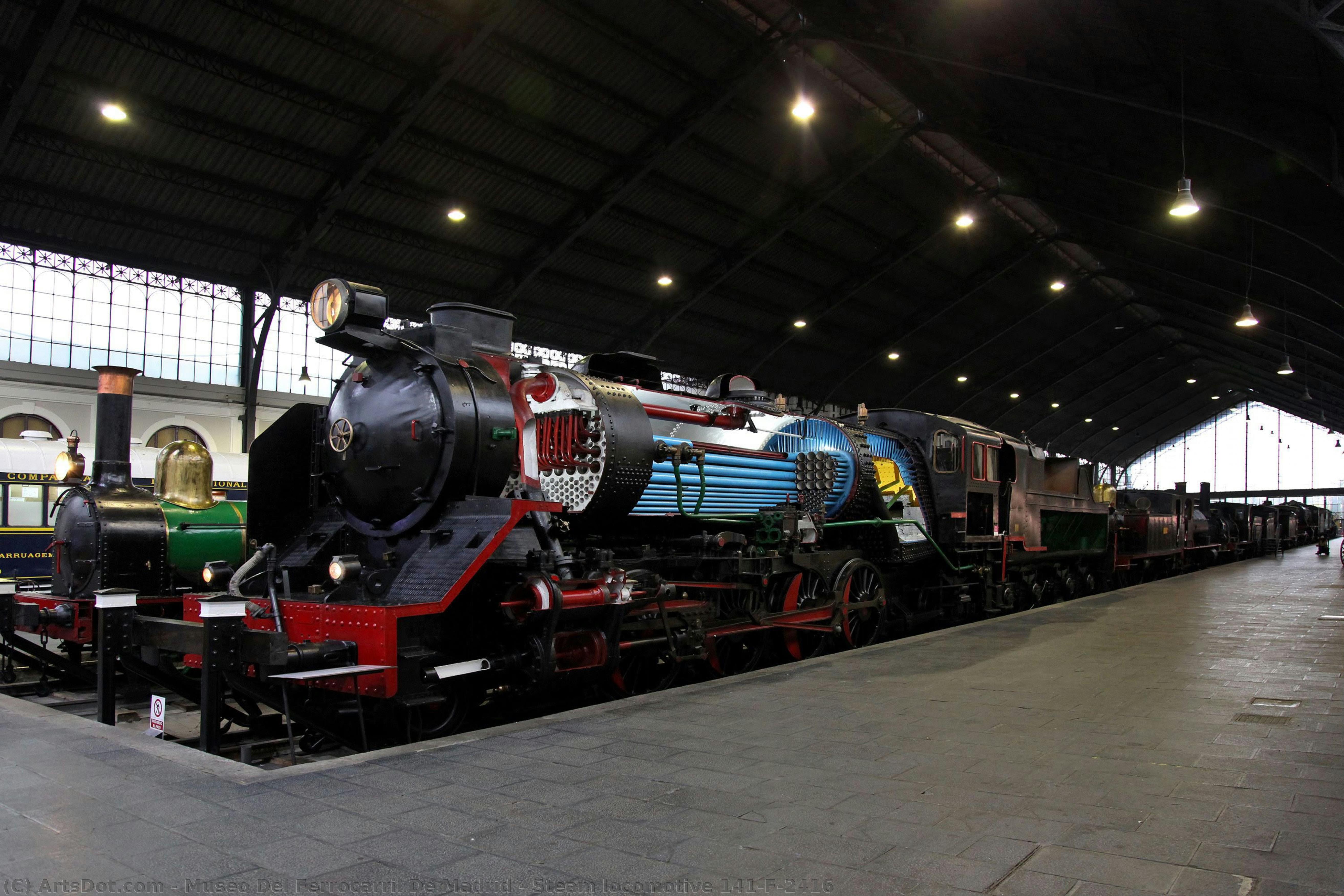 Steam Locomotive 141-f-2416 — Museo Del Ferrocarril De Madrid