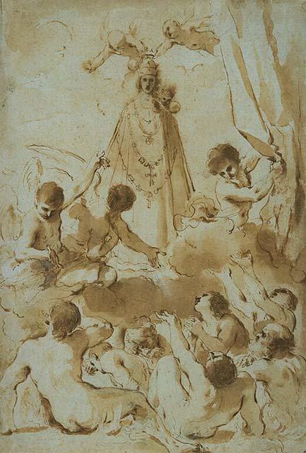 Souls In Purgatory Supplicating The Madonna Of Loreto — Guercino
