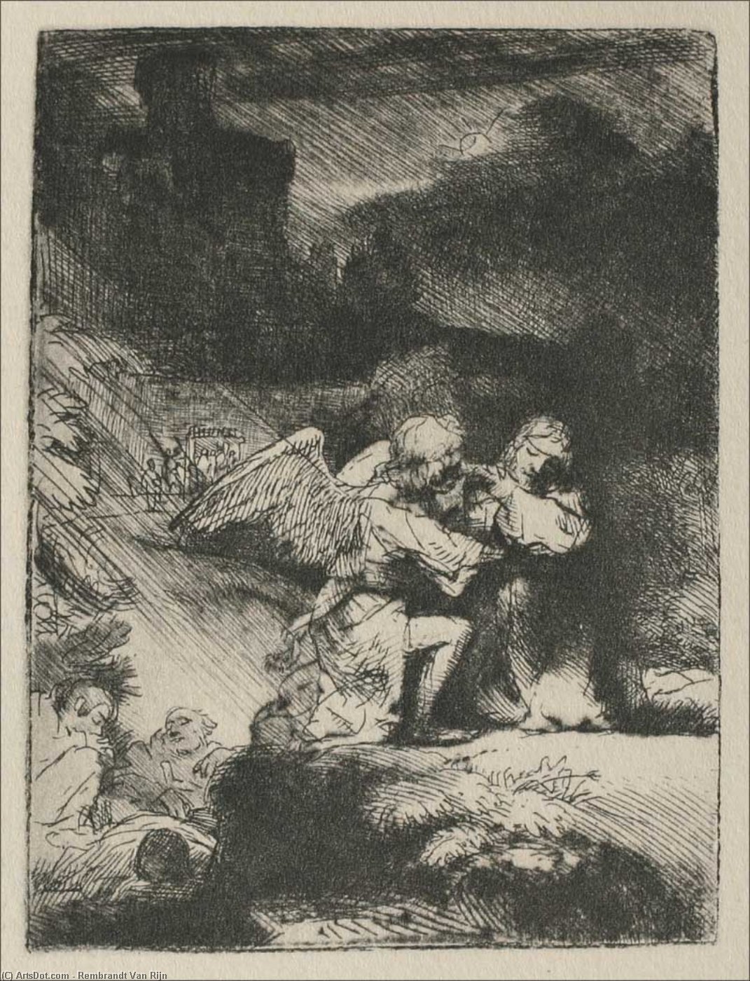Nuestro Señor En El Jardín De Los Olivos — Rembrandt Van Rijn