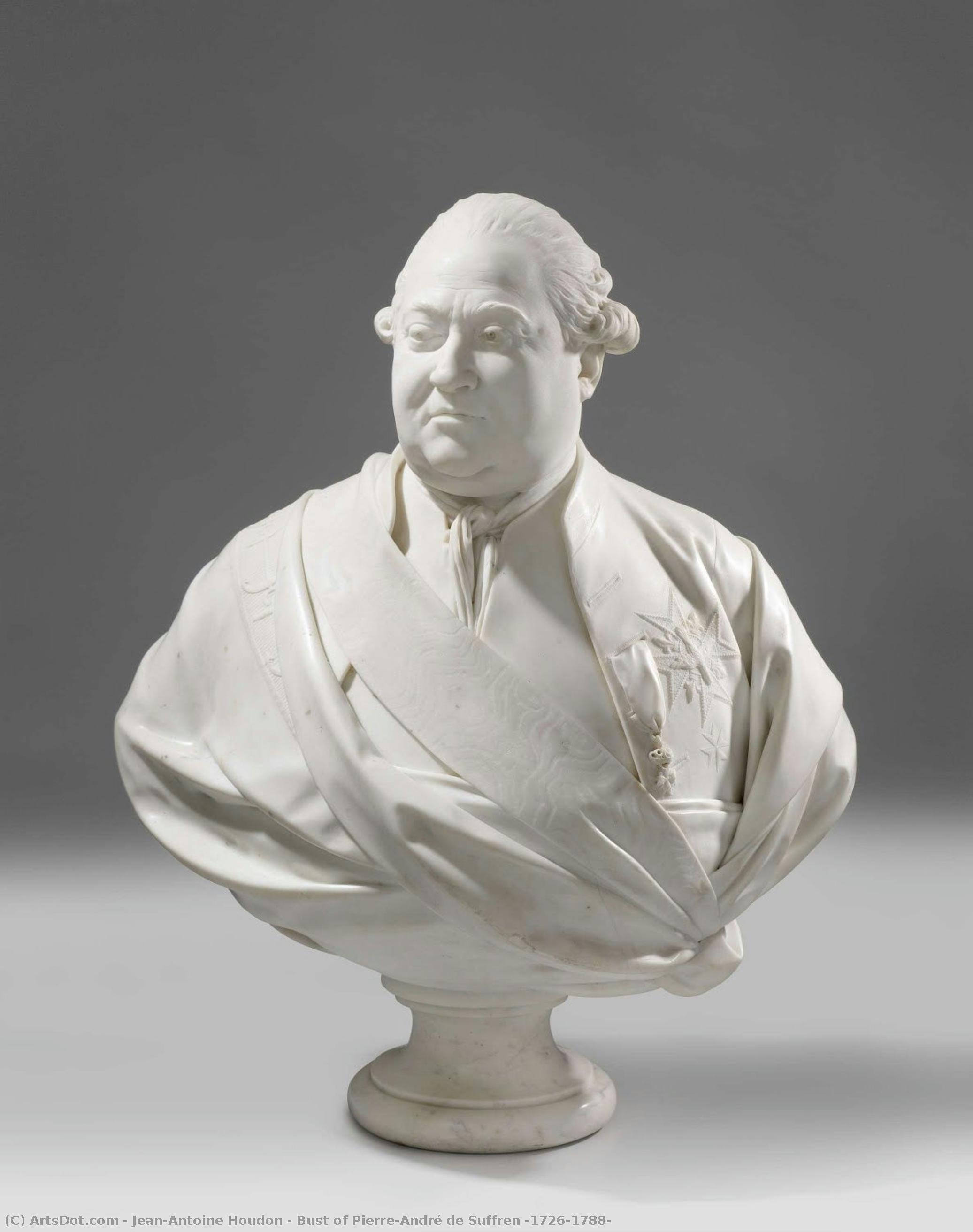 Bust Of Pierre-andré De Suffren (1726-1788) — Jean-antoine Houdon