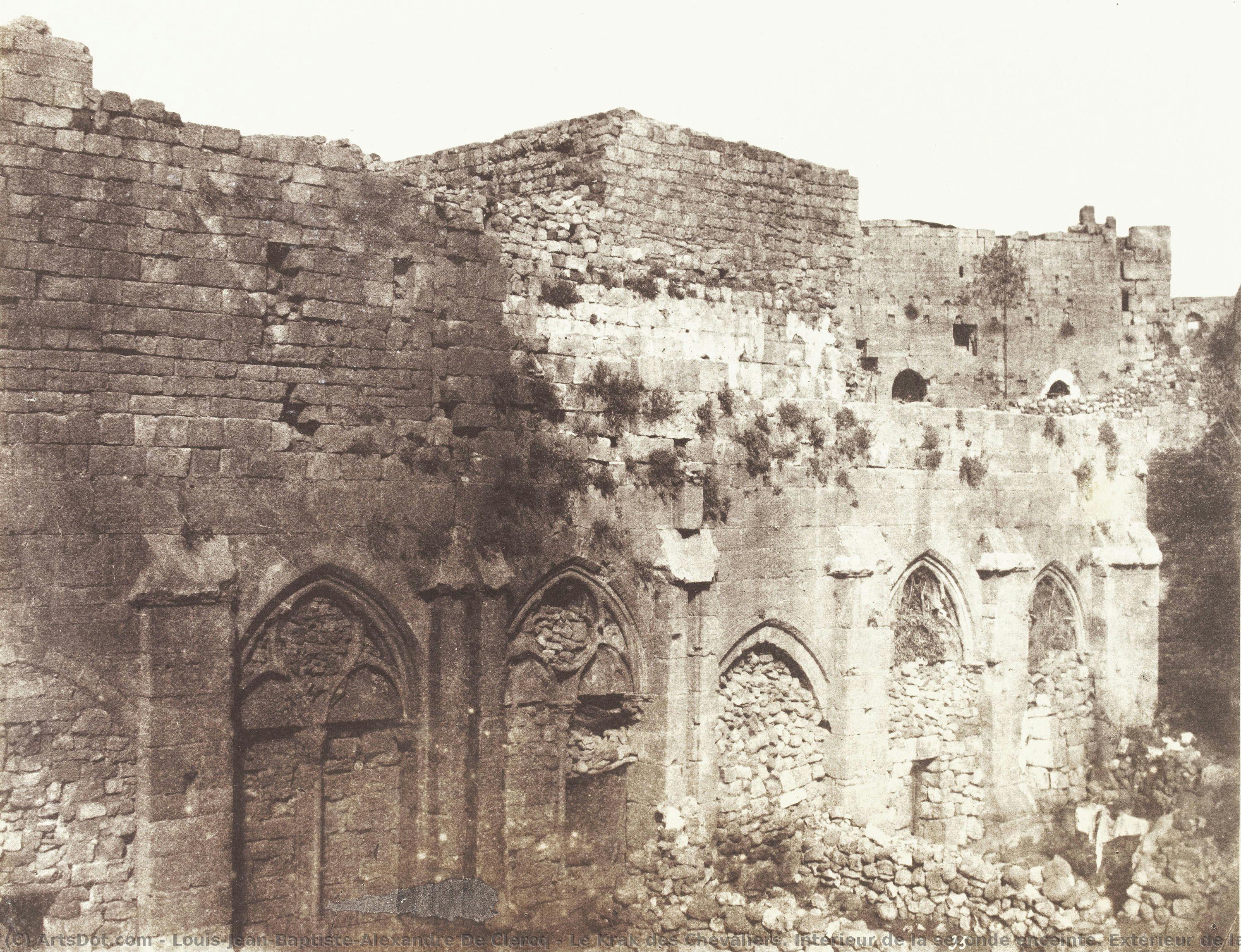 Le Krak Des Chevaliers. Intérieur De La Seconde Enceinte. Extérieur De La Salle Des Chevaliers. — Louis-jean-baptiste-alexandre De Clercq